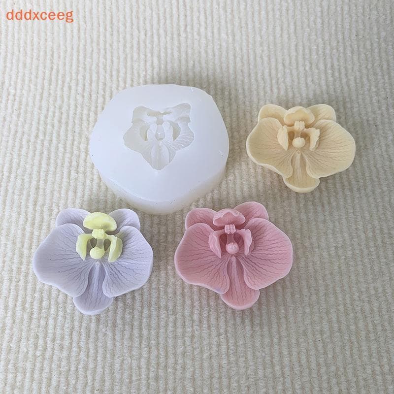 [dddxceeg] Simulação 3D Orquídea Molde De Silicone Ferramenta De Cozimento De Cozinha Rosa Flor Phalaenopsis Fondant Cho