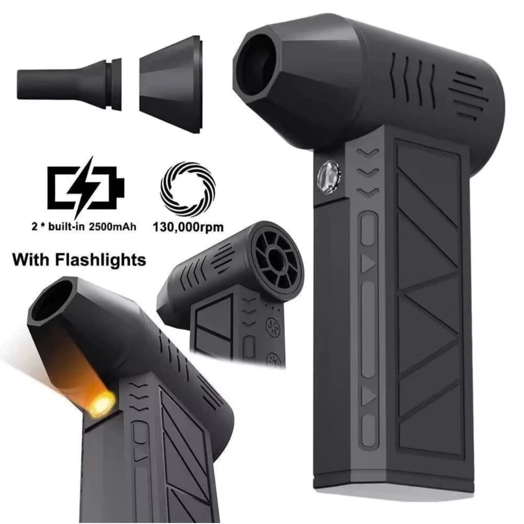 Soprador de ar Turbo à Jato Portátil Ventilador 130.000 RPM Motor Brushless Sem Fio e Super