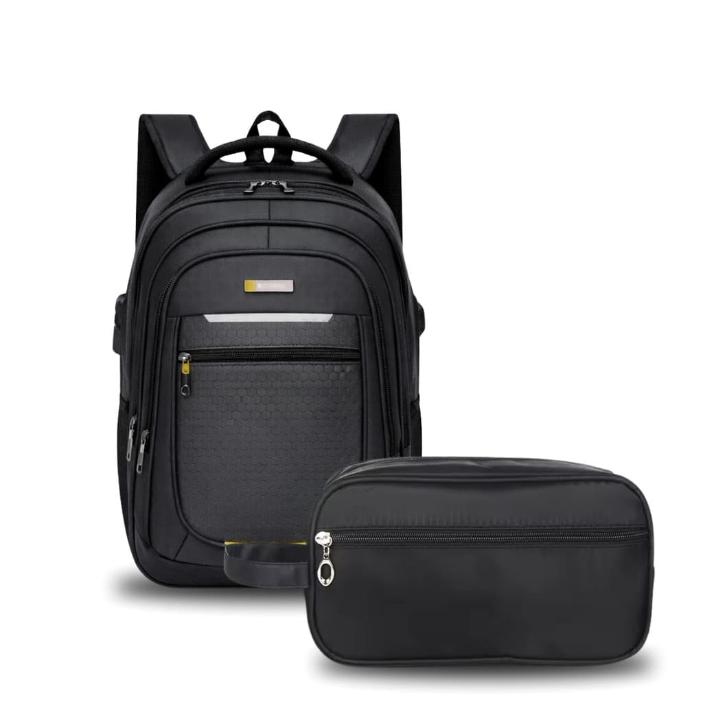 Kit Mochila Antifurto Trabalho Faculdade Viagem Reforçada