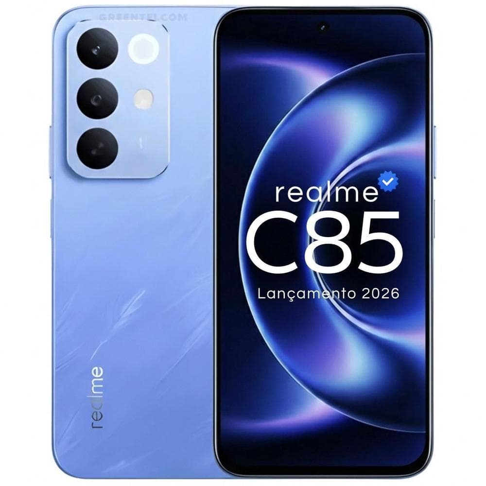 Smartphone Realme C85 Lançamento 2026 NFC 256gb 50mp 16gb Ramboost 7000mah Snapdragon Super