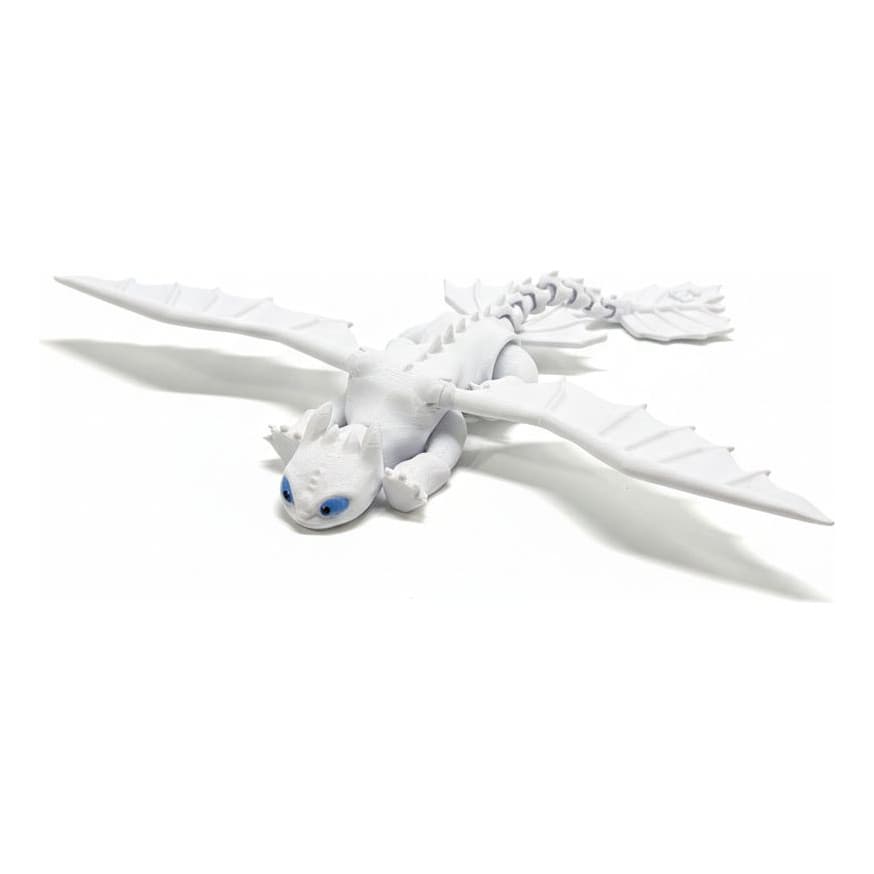 Dragão Articulado Fúria Da Luz Impressão 3d 21cm Brinquedo