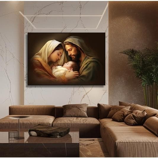 Quadro A Familia Sagrada.