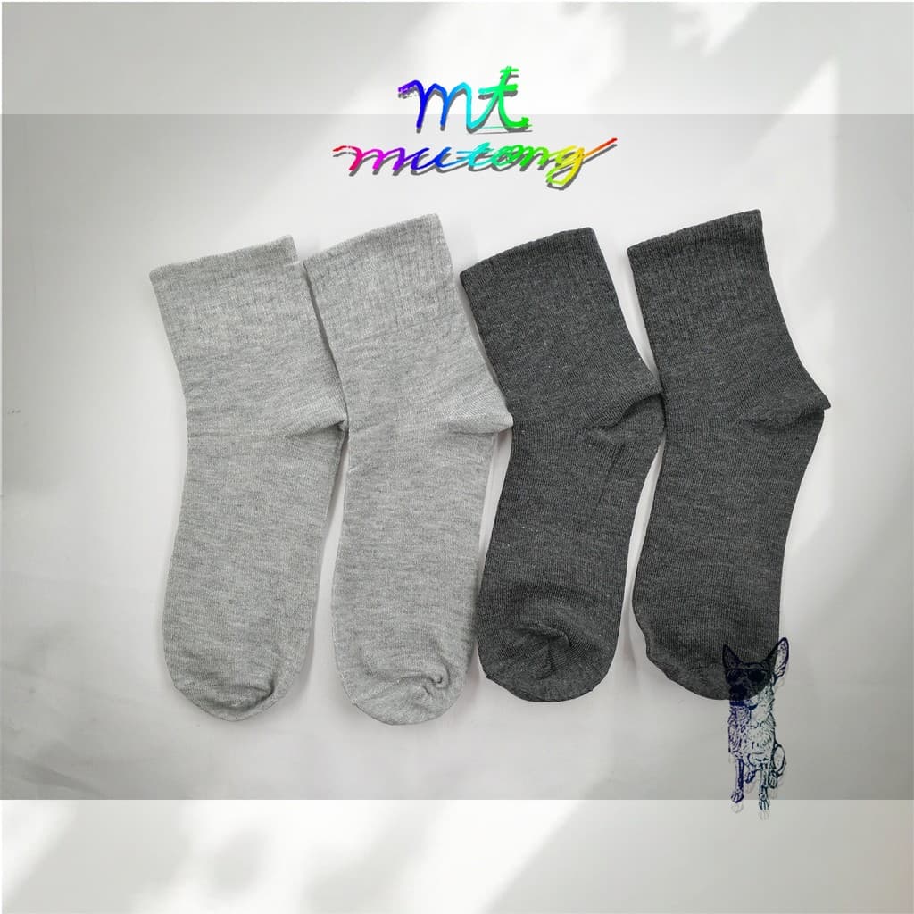 Kit Ate 24 Pares Meia Cano Alto Algodão Unissex meia longa masculino sem estampada,lisa40-46/2118
