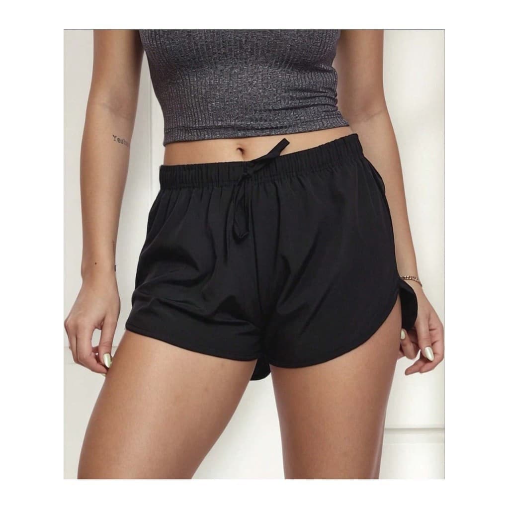 Short Feminino Moda Praia Shorts Tactel Academia Caminhada Corrida Sport Casual