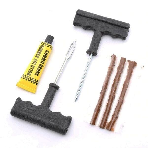 Kit Reparo Pneu Abs Remendo Sem Camara Carros Motos