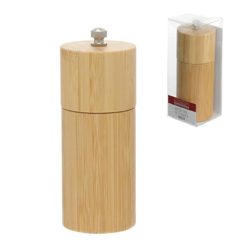 HAUSKRAFT, Porta Tempero/Moedor De Bambu Moulin Hauskraft 14x5cm De Ø