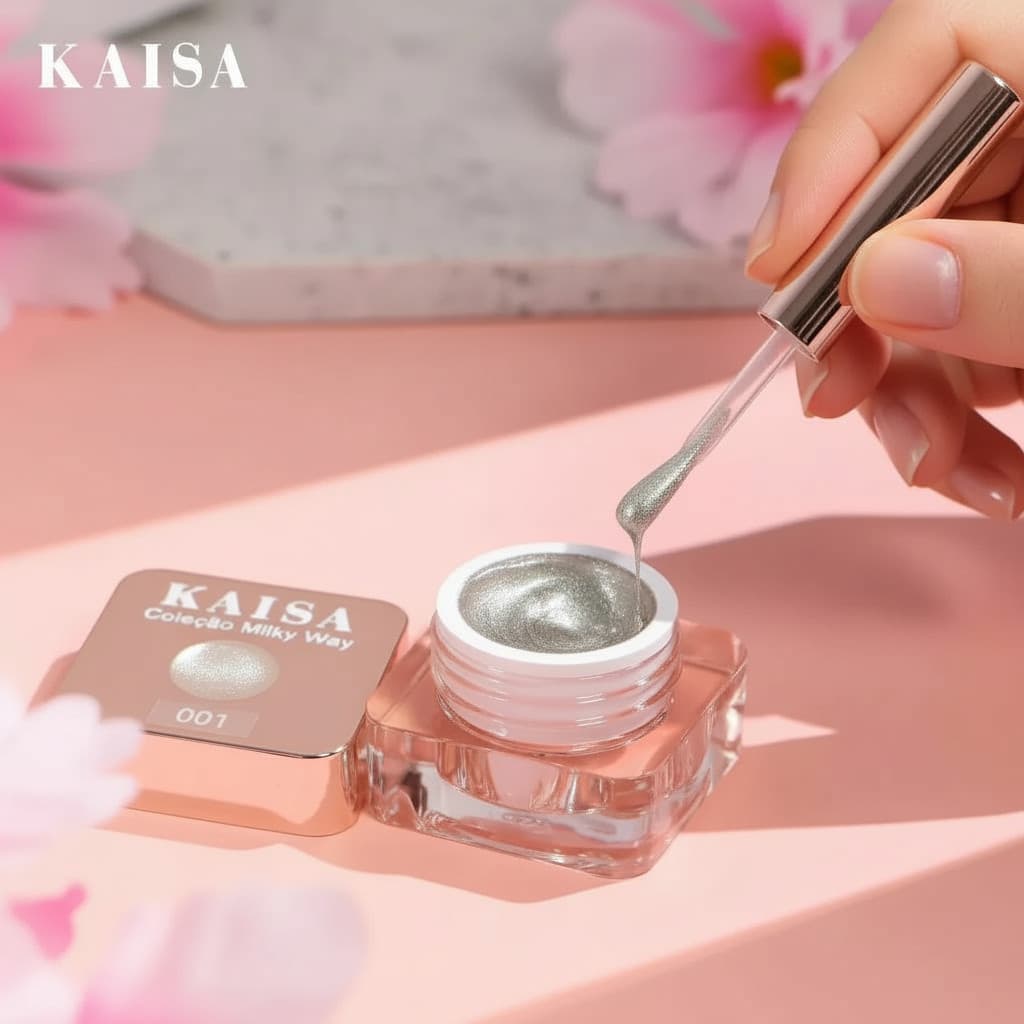 Esmalte Gel Magnético KAISA Milky Way 001 Olho de Gato Brilho Intenso