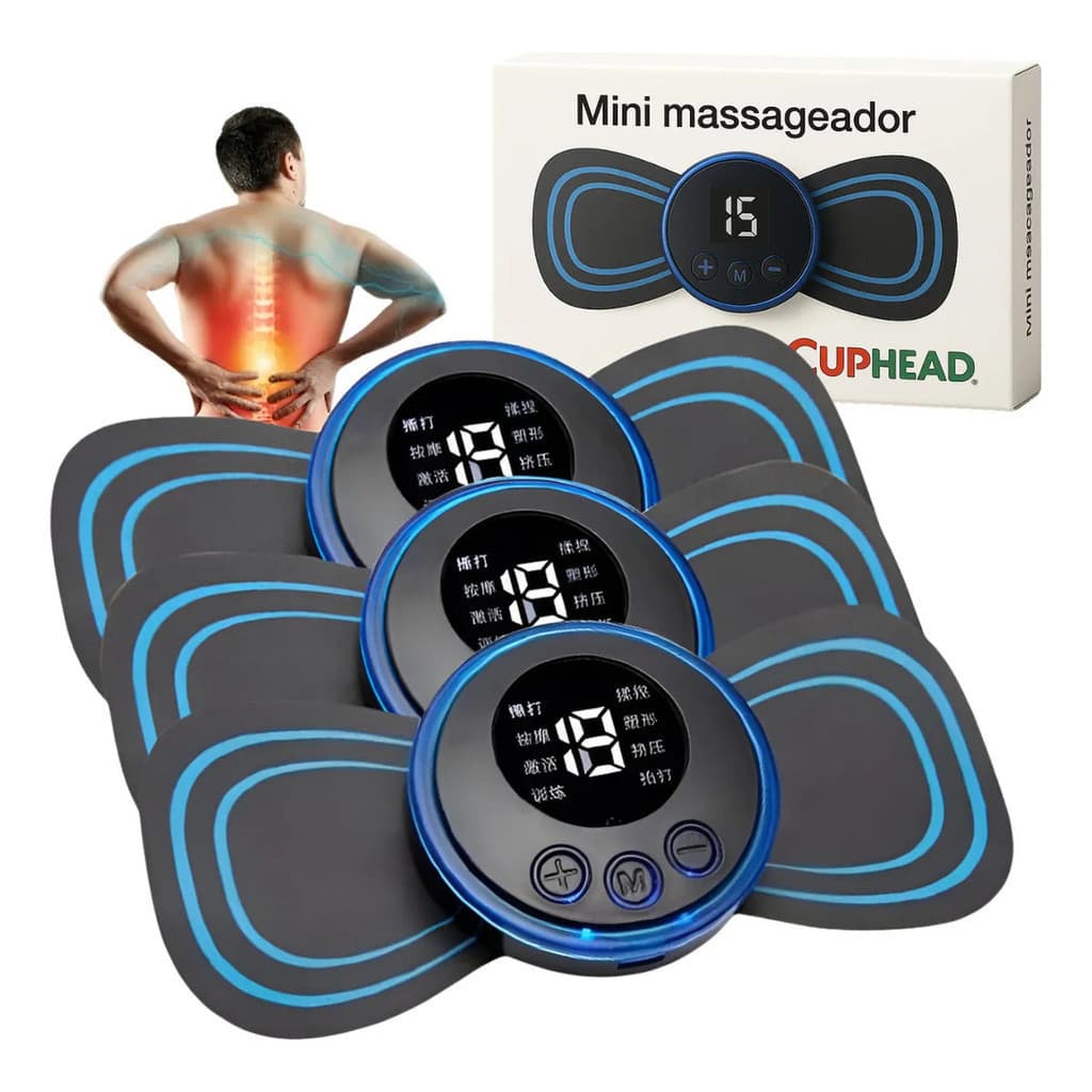Kit 3 Massageadores Elétricos Portáteis Fisioterapia