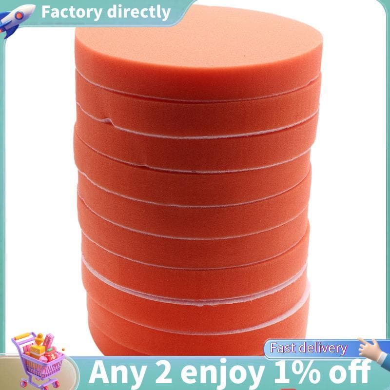 10Pc 180Mm 7 Polegada Esponja Plana Kit De Almofada De Polimento Bruto Para Polidor De Carro Depilação Limpa Cuidados De
