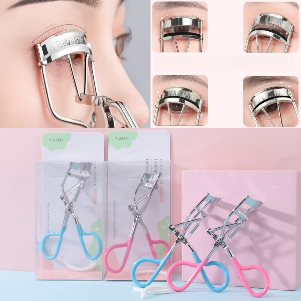 1/6 Pçs Curvador de Cílios Curvex Profissional Com Borrachas - Cores sortidas