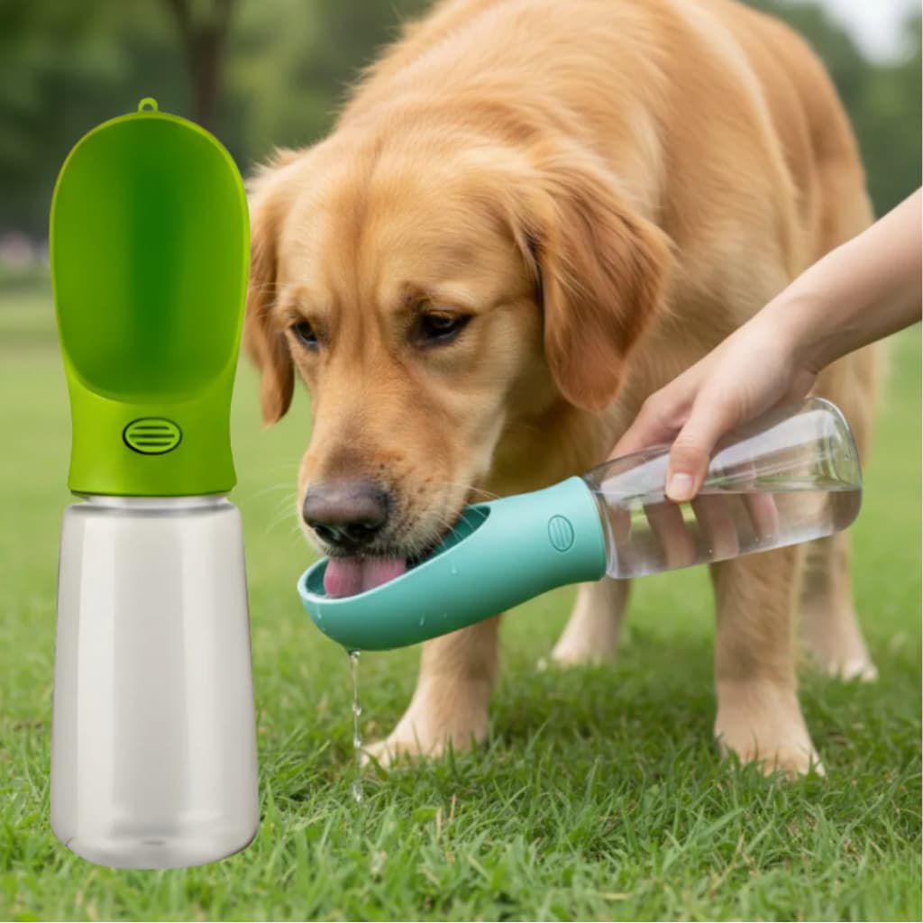 Garrafa Bebedouro Portátil Pote De Água Para Pets 550ml Cães e Gatos