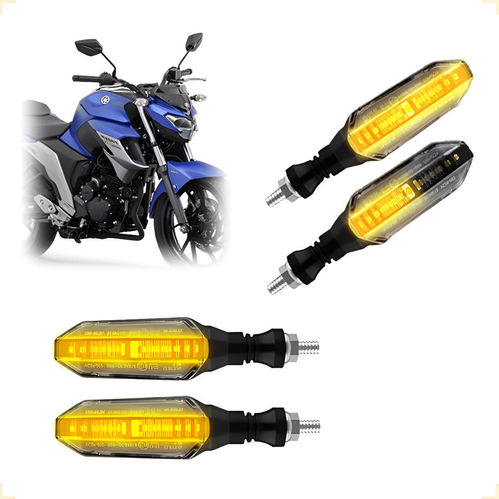 Kit 4 Setas Sequenciais P26s Fazer 250 2016 2017 2018 2019  Par