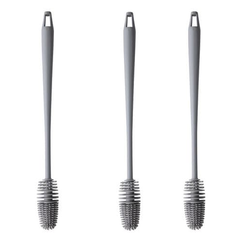 Kit 3 Escova Multiuso Silicone Lavar Garrafa Mamadeira
