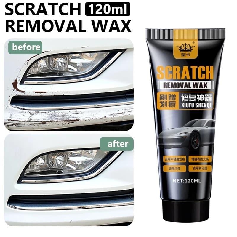 Kit de reparo de arranhões de carro 120ml, incluindo pano de polimento e esponja, coloração automática, removedor profun