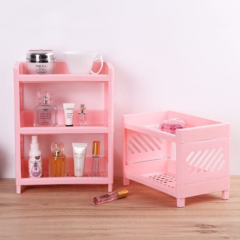 Rack de armazenamento de mesa engrossado quarto doméstico rack de armazenamento de cosméticos Multi-camada dormitório es