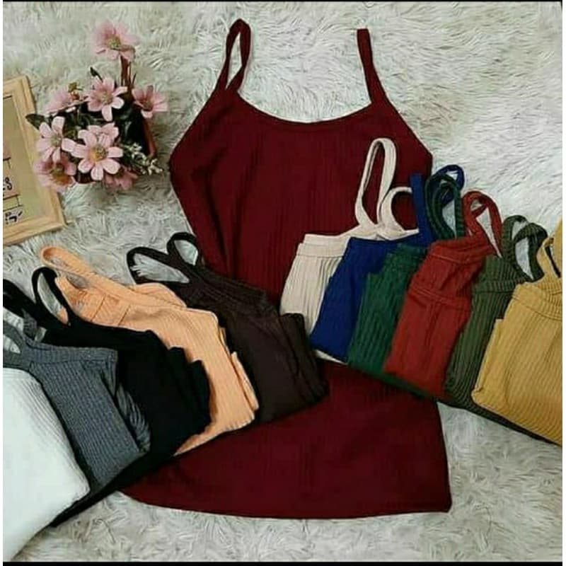 Blusa Regata Feminina Com Alça Adulto Canelado
