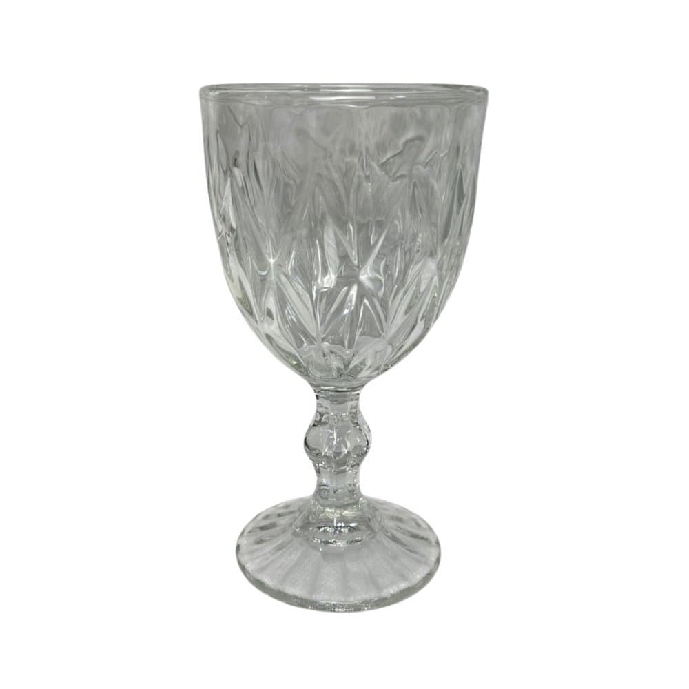 Jogo De Taças Diamond Cristal Vidro Taça De Vinho 340 Ml 6 Peças