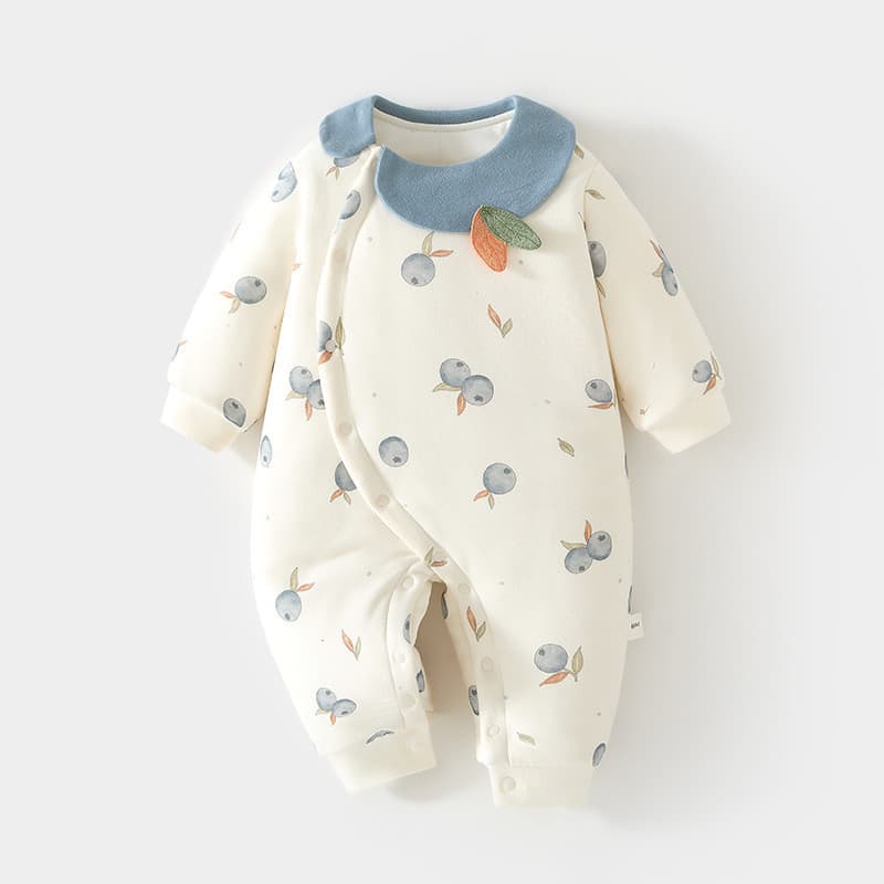Macacão de bebê 120g Plus algodão bebê acolchoado outono inverno Outing macacão quente engrossado algodão macacão crianç