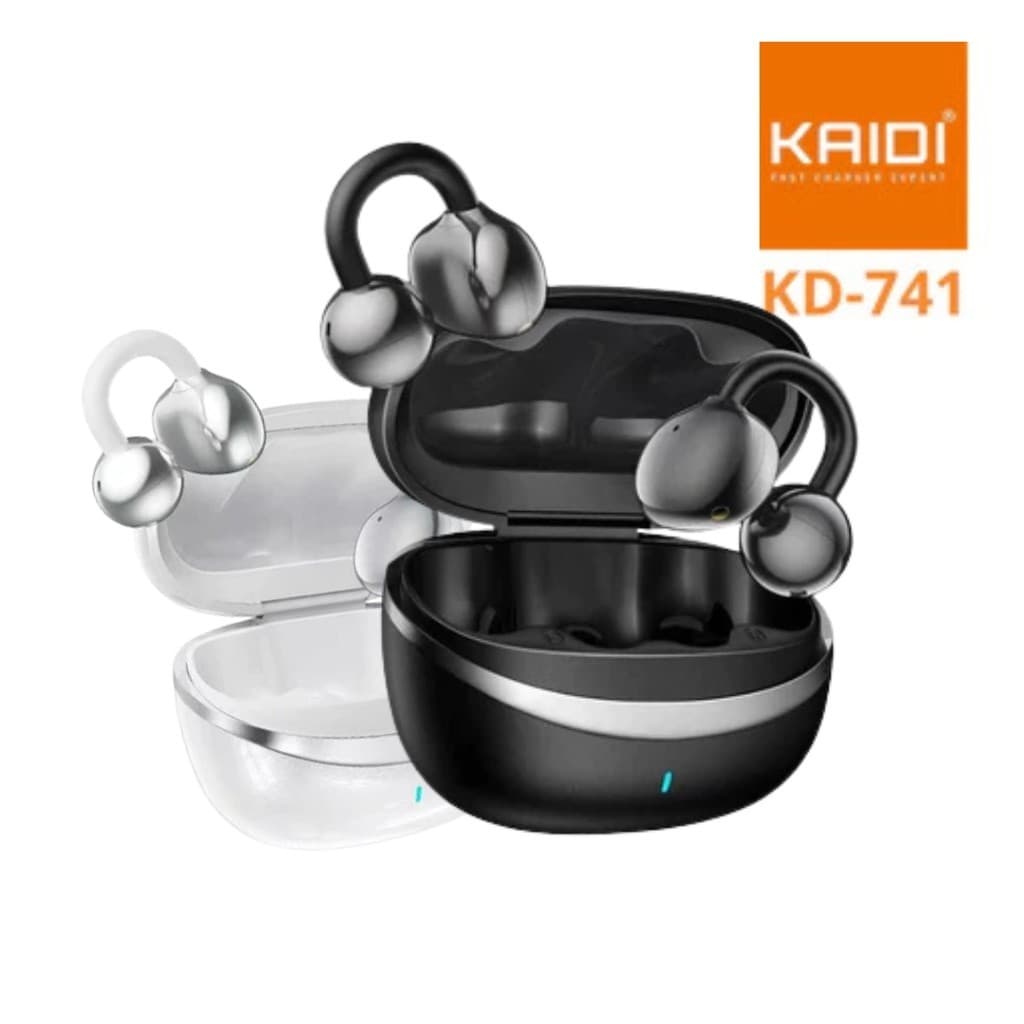 Fone de Ouvido Sem Fio KAIDI KD- 741 OWS Bluetooth HiFi com Case de Carregamento e Condutor Ósseo