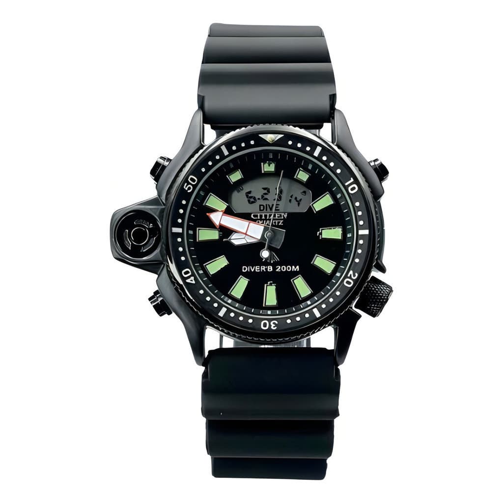 Relógio Aqualand Metal Serie Black Ll Funcional C/caixa 100% a Quartzo