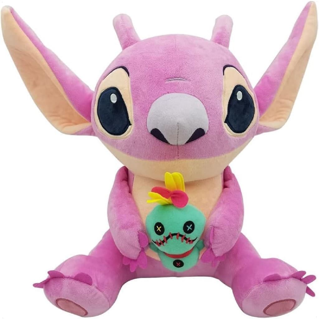 Pelúcia Angel Com Scrump Disney Fun Original Super Fofa Rosa