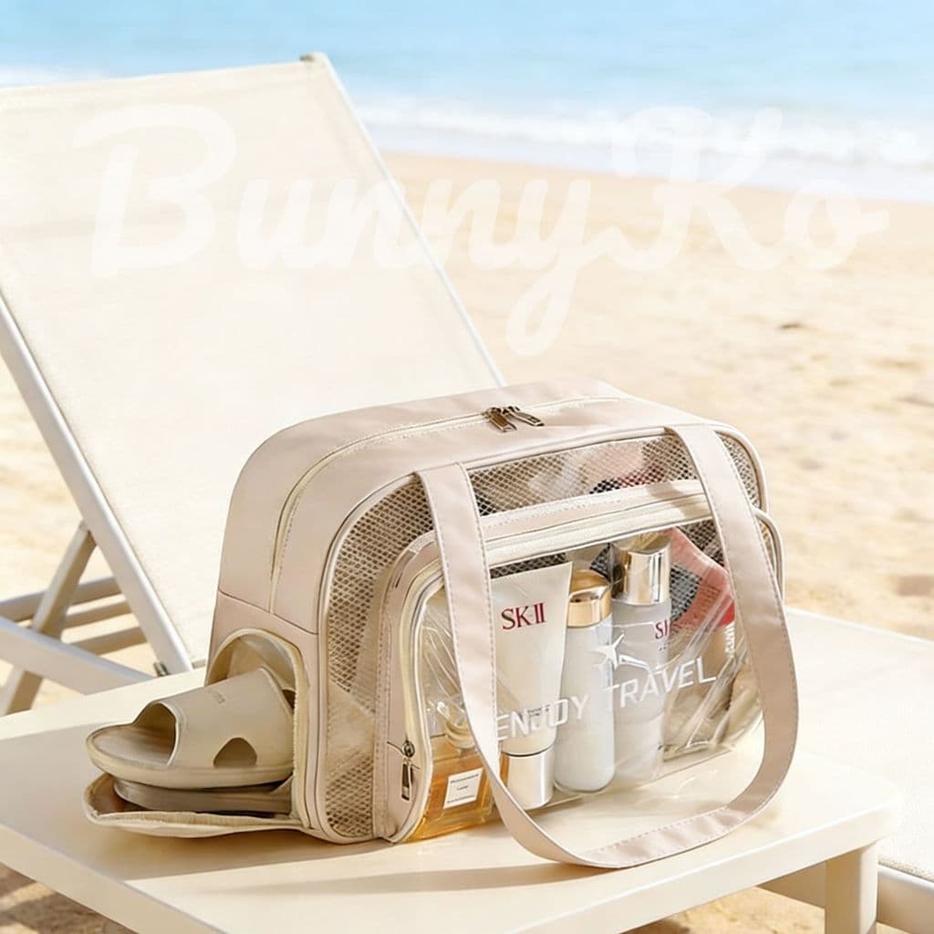 Bolsa de Viagem Transparente bolsa Perfeito para Praia Natação Impermeável