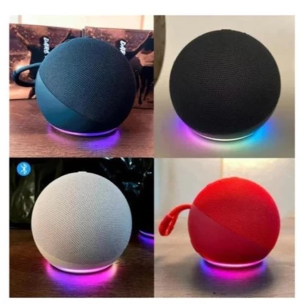 Caixa de Som Bluetooth 5W com LED Colorido Portátil Compatível com Alexa Rádio FM e USB - ZOEX