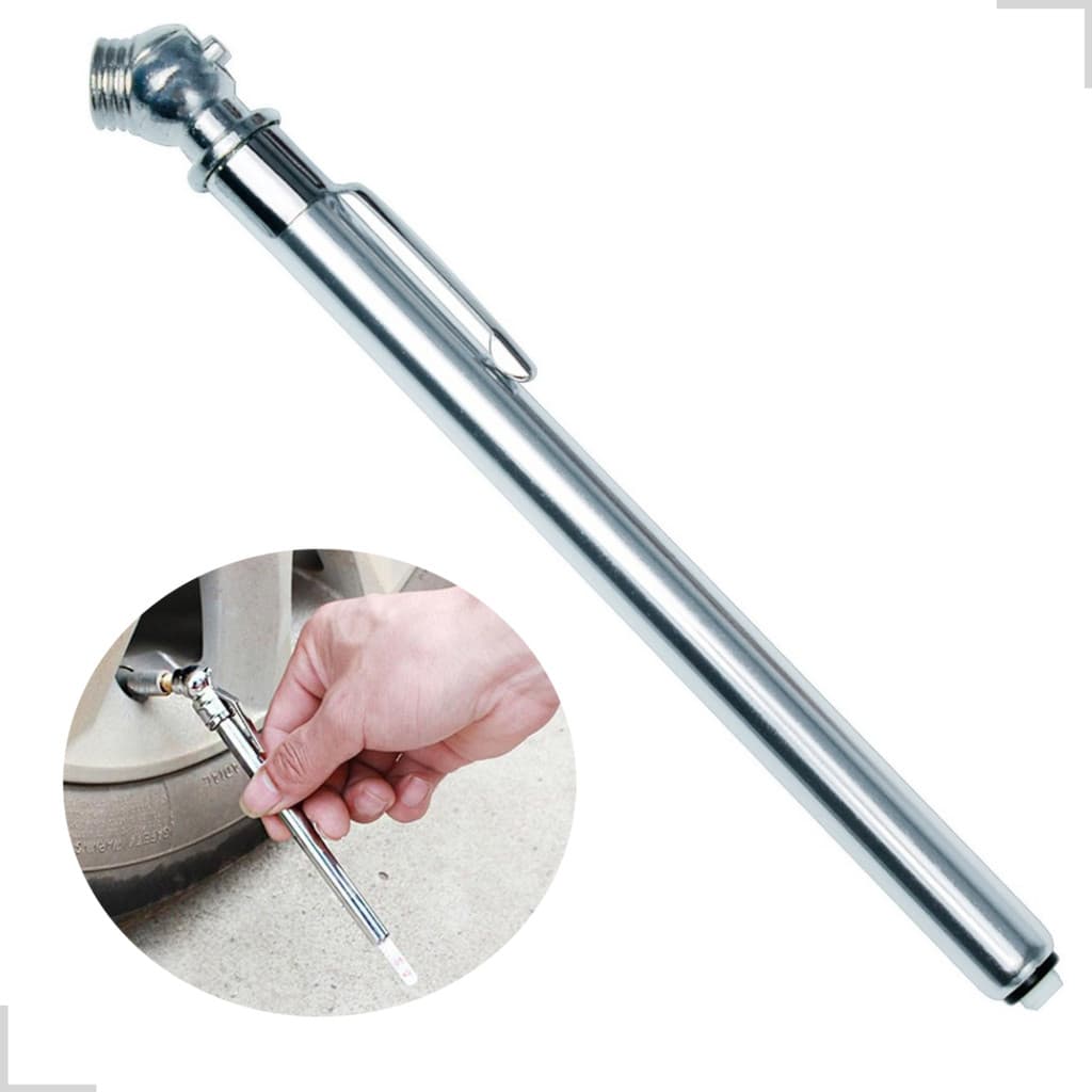 Medidor Calibrador Pneu Manual De Pressão Tipo Caneta 35 Psi Calibragem Bico Carro Caminhão Escala