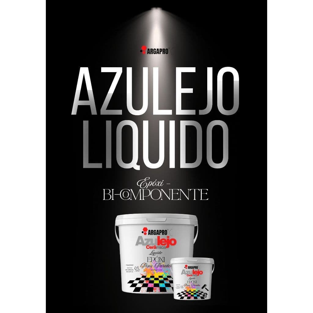 Azulejo  liquido para pisos (renovaçao rapida ) epoxi super resistente RENDIMENTO 30M2  ARGAPRO  3L