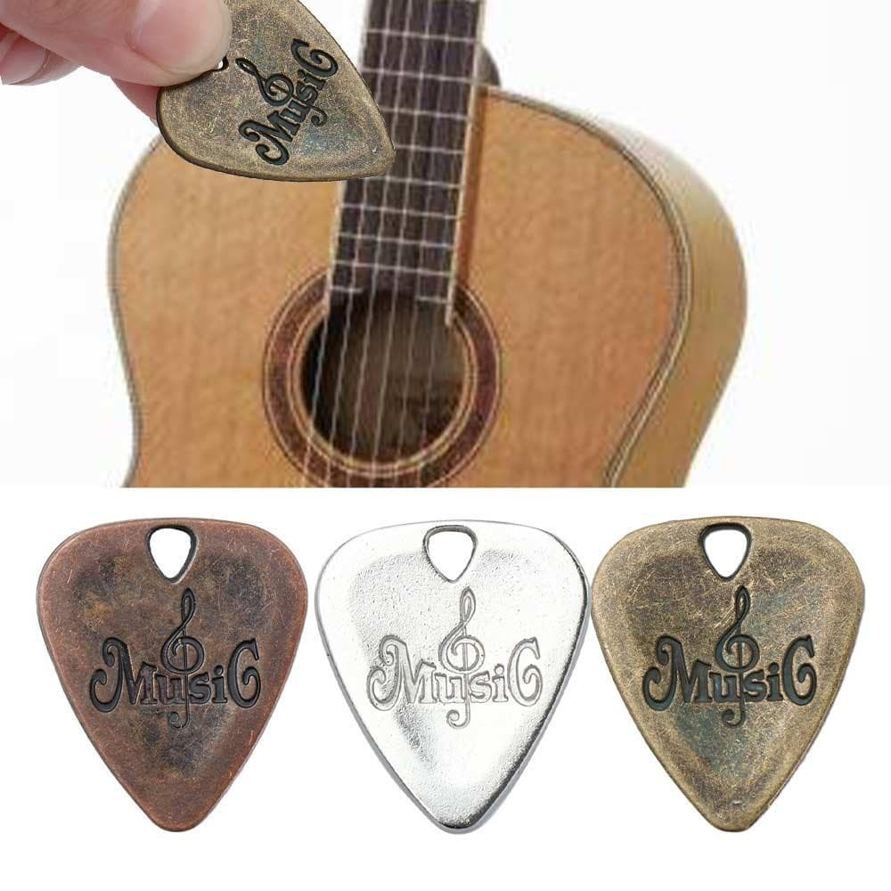 Instrumentos De Cordas Peças De Guitarra Acessórios Liga De Zinco Picareta Palheta De Metal