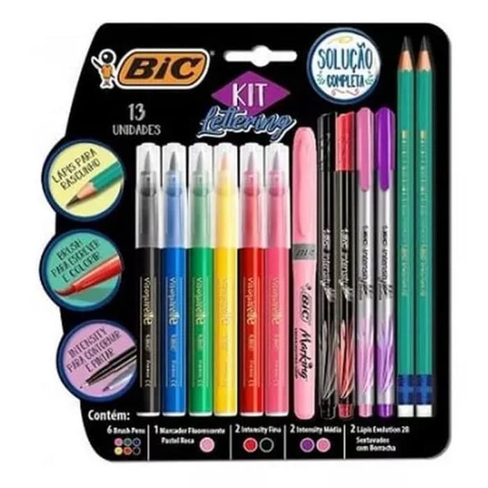 Kit Caneta Hidrográfica Intensity Brush Pens 13 Un Bic