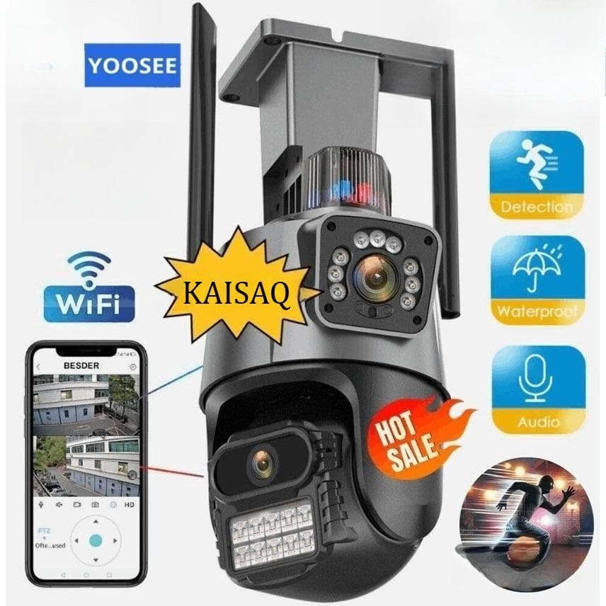 Câmera De Segurança Externa YOOSEE Com Wi-Fi , Lentes Duplas , Alarme , Full HD , Visão Noturna E Aplicativo .
