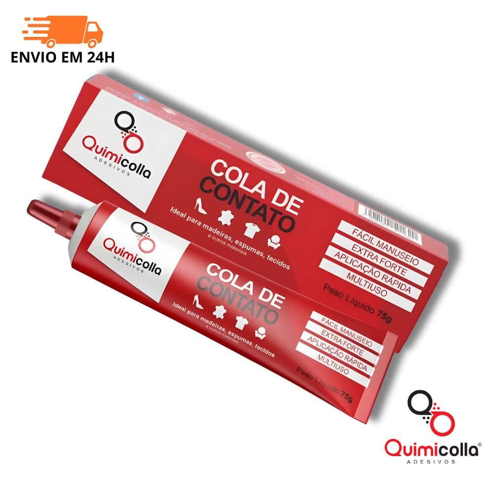 TOP Cola de Contato Quimicolla 75g – Tipo Cola de Sapateiro - Bisnaga