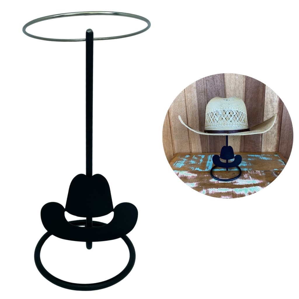 Suporte de chapéu portátil figura de chapéu preto inox mesa criados lojas vitrines