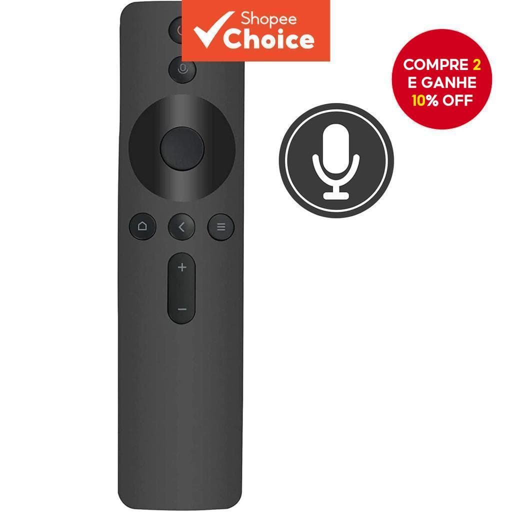Substituição Controle Remoto de Voz para Xiaomi002 para Xiaomi Mi TV-Box 4S (M18S) Mi TV Box 4 Mi Box 3 com Microfone