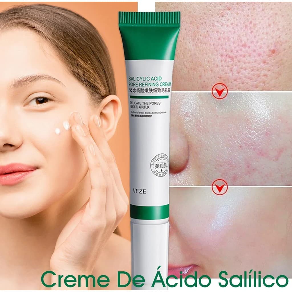 Creme De Ácido Salicílico Para Redução De Poros 20ml