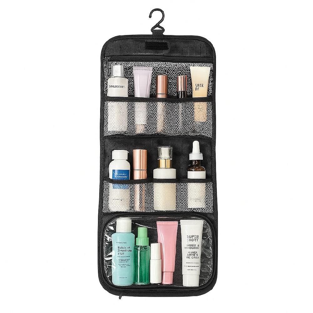 NECESSAIRE BOLSA ORGANIZADORA DE HIGIENE PESSOAL COM GANCHO PARA VIAGEM MALA ACADEMIA UNISSEX MASCULINO FEMININO