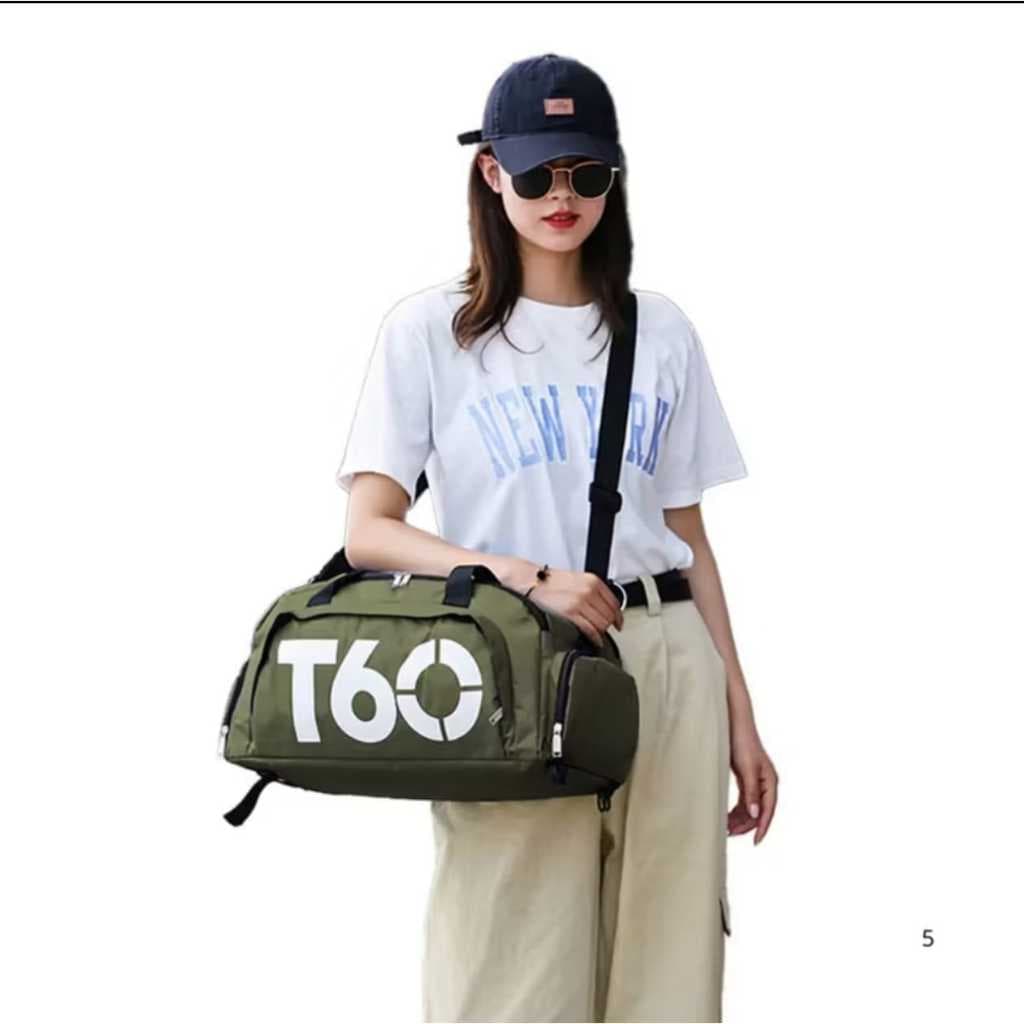 Bolsa Esportiva T60 Grande Capacidade | Bolsa de Viagem Academia Unissex