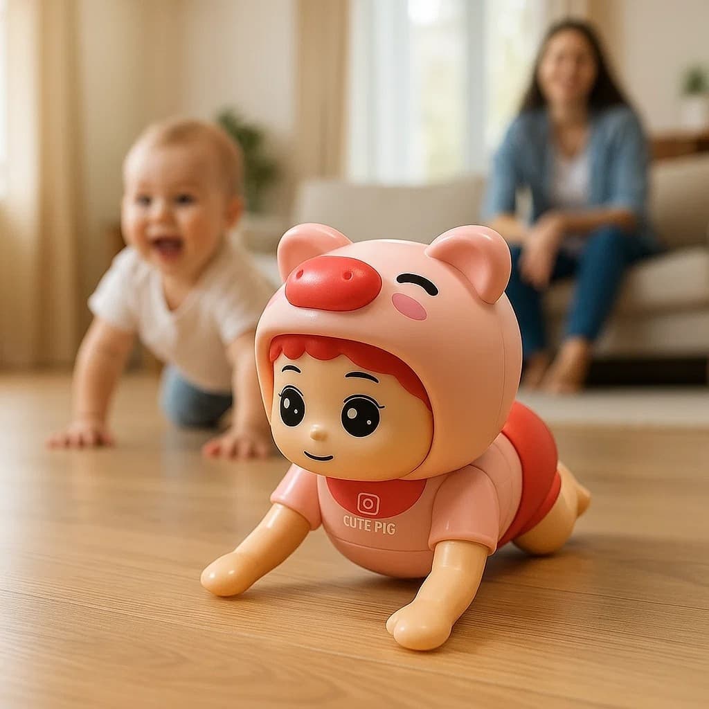 Brinquedo Boneca Musical Porquinha Menina Infantil Canta Dança Presente Criança Divertida