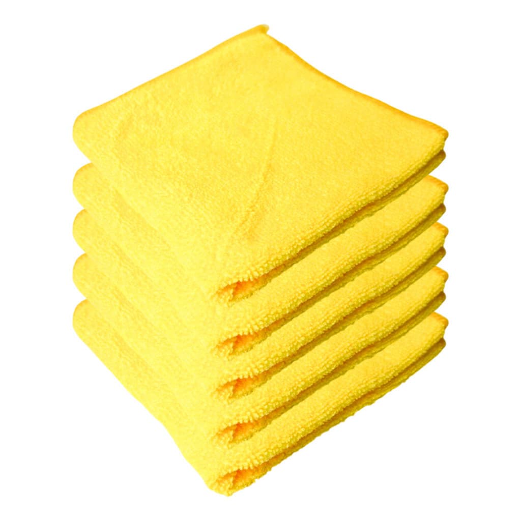 Kit 10 Panos De Microfibra Yellow Amarela Amarelo 250gr/m² 30x30cm Napclean