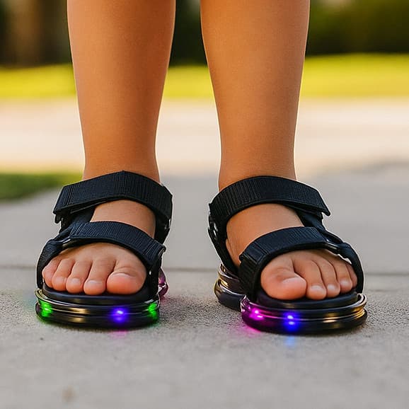 Sandalia Infantil com LED Evolution – Estilo, Conforto e Diversão