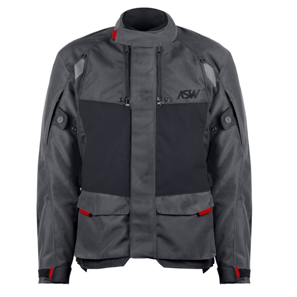 Jaqueta Motociclista ASW Tsunami Impermeavel Chumbo Parca