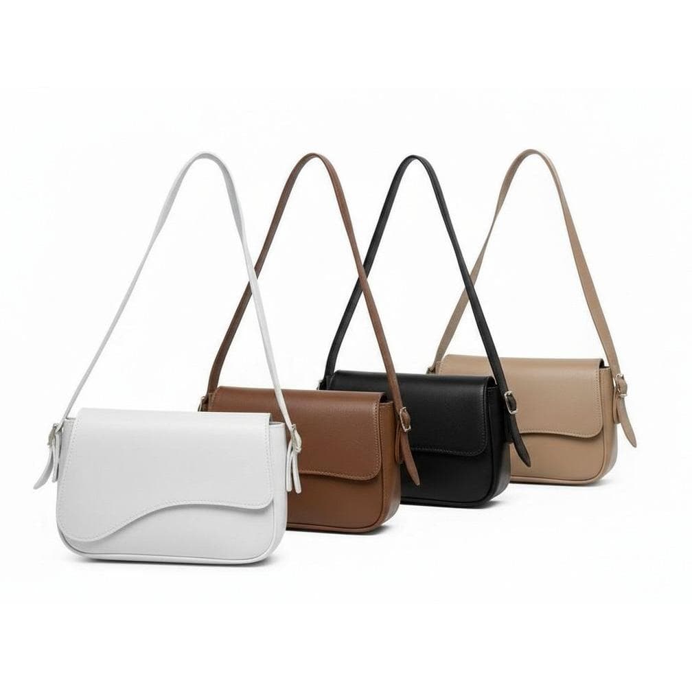 Kit 4 Bolsa Feminina Compacta Moderna de Ombro Elegante E Versátil Alça Regulável Pratica