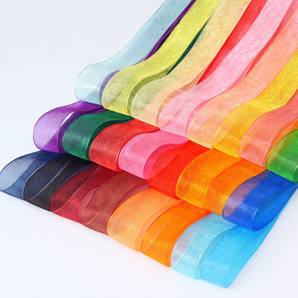 Fita de Organza Voal Premium Nº 5 25mm x 45m | Laços, Artesanato, Decoração e Presentes