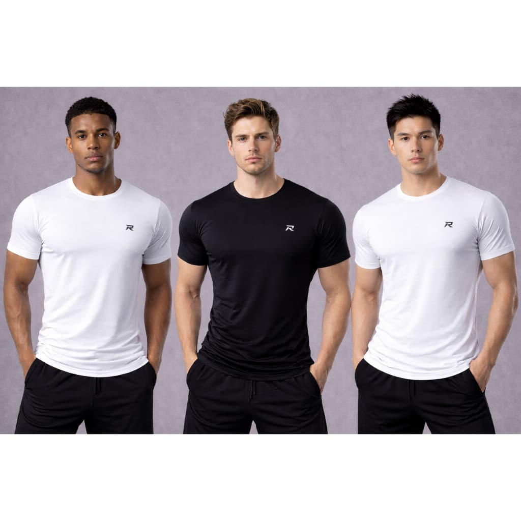 Kit 3 Camisetas Masculinas Dry Fit Academia – Conforto, Secagem Rápida e Alta Performance