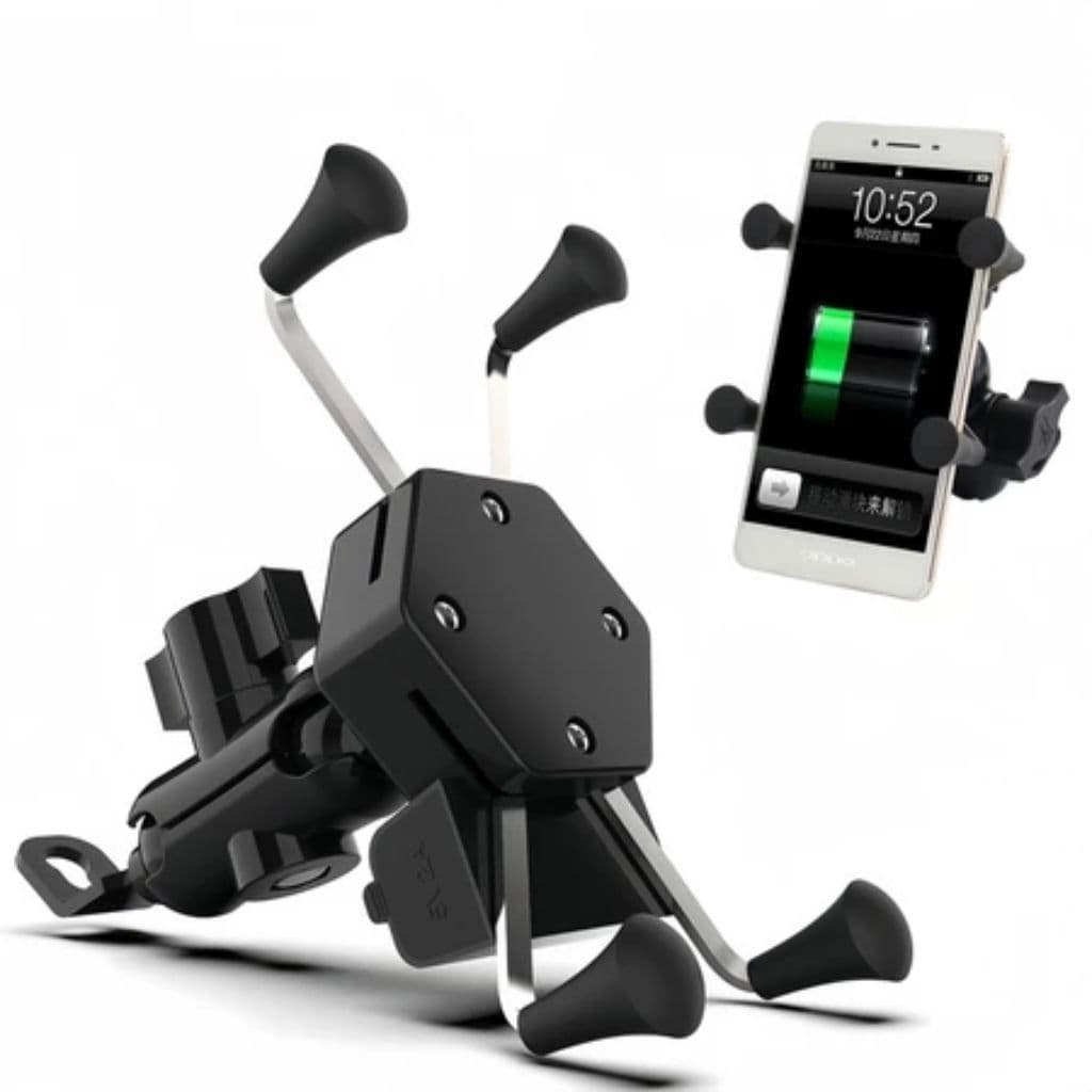 Suporte Para Celular Com Carregador Usb Moto