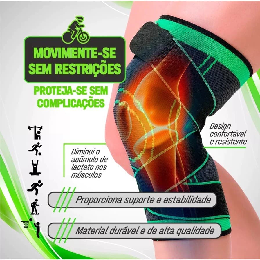 Kit 1/2 Joelheira Articuladas Proteção De Compressão Dor No Joelho Articulação(814)
