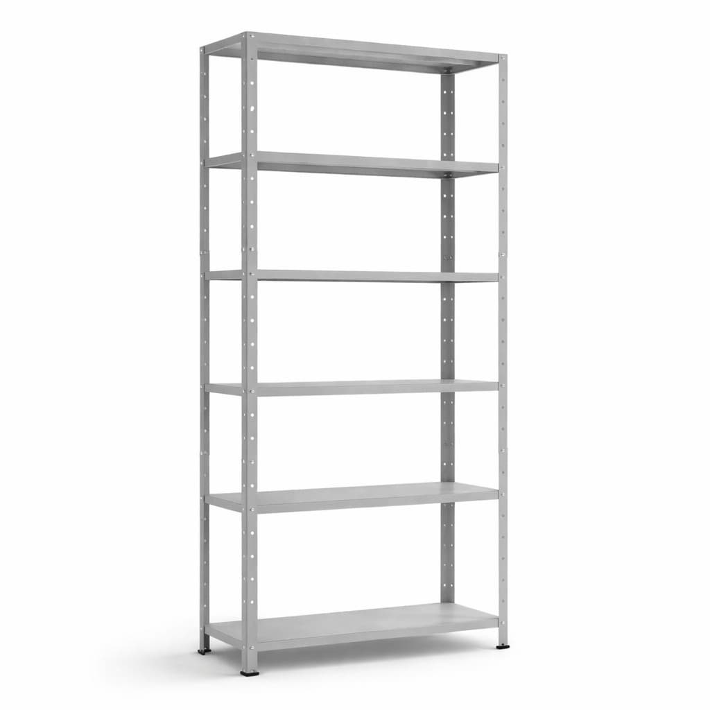 Estante Organizadora de Aço Galvanizado com 6 Prateleiras Armário 90cm