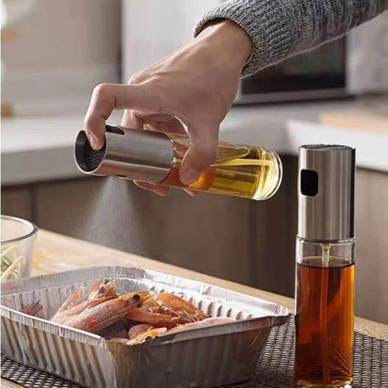 1/2/3 Peças Spray Borrifador Azeite Vidro 100ml Pulverizador Óleo Air Fryer Cozinha