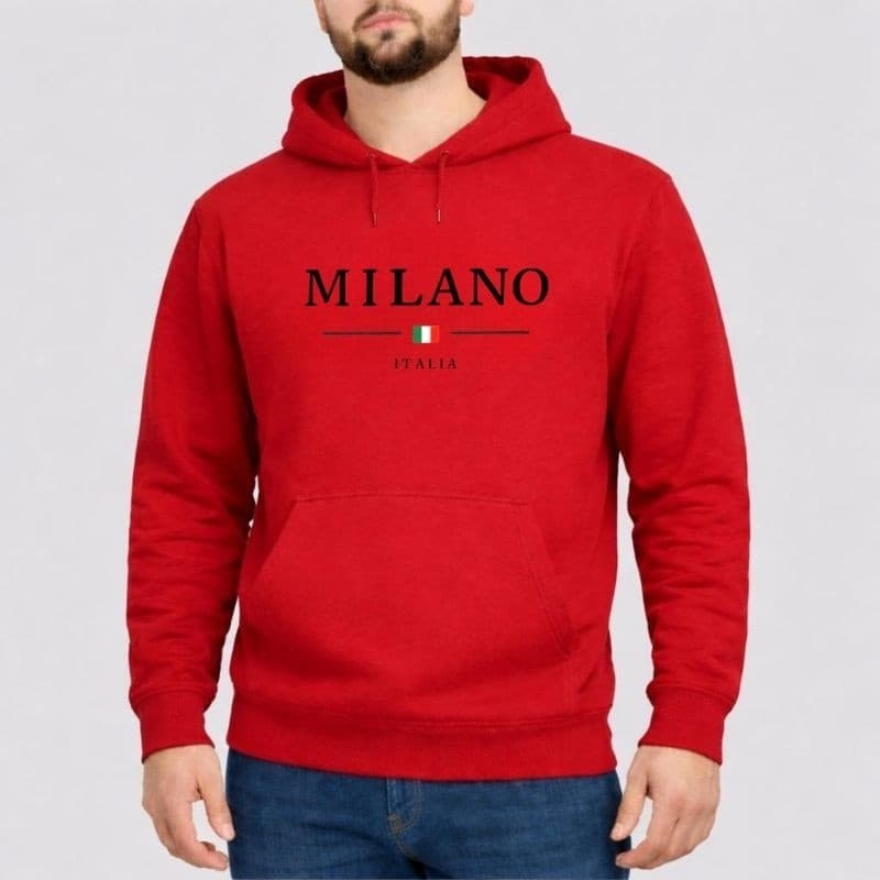 Moletom Masculino Premium 100% Algodão Casaco Estampado P ao G5 com Capuz e Bolso Blusa de Frio Confortável